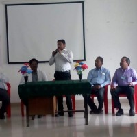 Sub Collector / RDO Hosur  Mr Vimal Raj  addressing the  staff at Govt Hospital Hosur